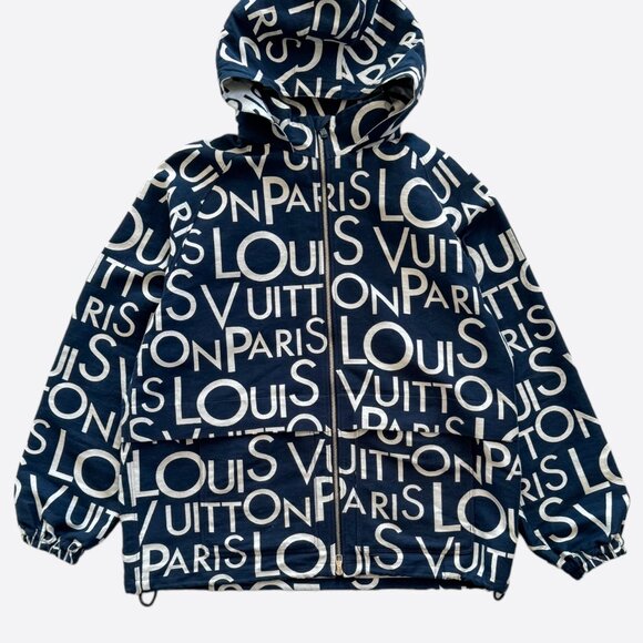 Louis Vuitton Blue & White Galaxy Packable Jacket - Picture 1 of 7